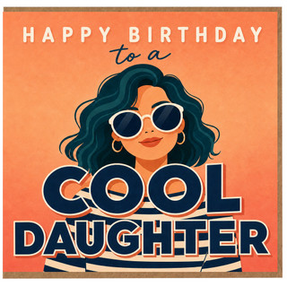 Cool Daughter Birthday Card