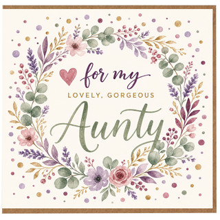 Aunty Card, Lovely Gorgeous Aunty Greeting Card