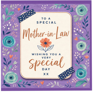 Mother - in - Law Special Day Card, To a Special Mother - in - Law Floral Greeting Card