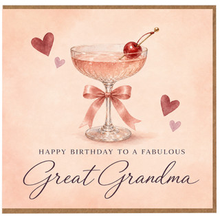 Great Grandma Birthday Card, Happy Birthday to a Fabulous Great Grandma Card
