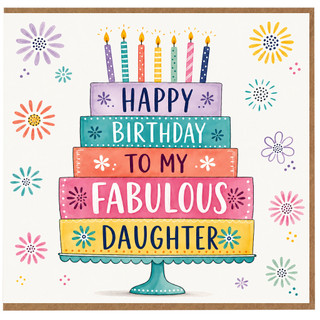 Daughter Birthday Card, Happy Birthday To My Fabulous Daughter