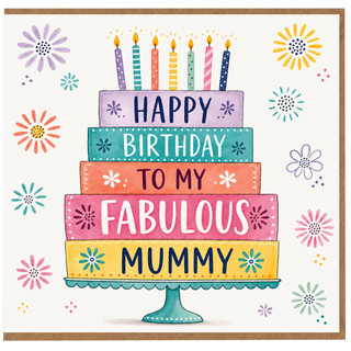 Mummy Birthday Card, Happy Birthday To My Fabulous Mummy Card