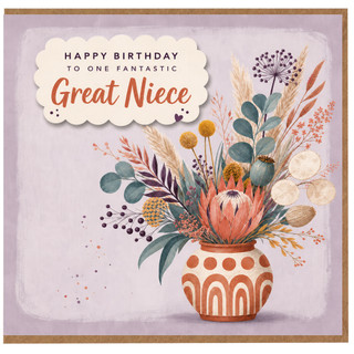 Great Niece Birthday Card, Happy Birthday to One Fantastic Great Niece Card