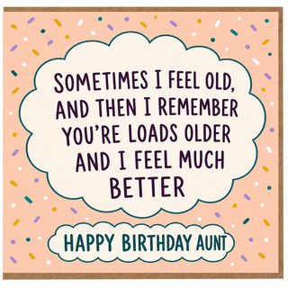 Aunt Birthday Card, Funny Happy Birthday Aunt Card