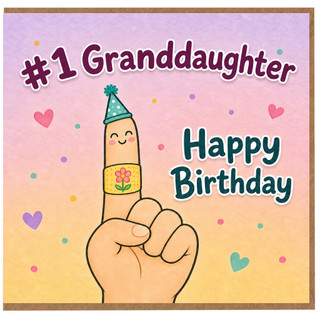 1st Granddaughter Happy Birthday Card
