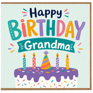 Grandma Birthday Card, Happy Birthday Grandma Card