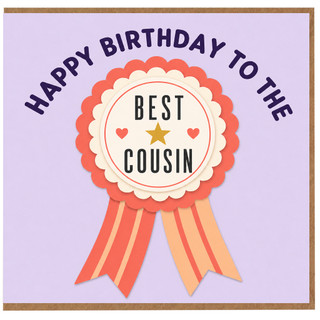 Cousin Birthday Card, Happy Birthday to the Best Cousin Card