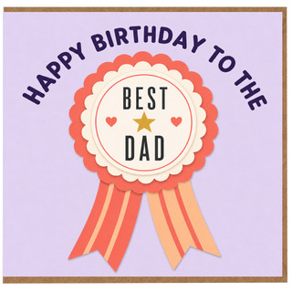 Dad Birthday Card, Best Dad Happy Birthday Card