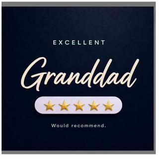 Granddad Birthday Card, Excellent Granddad Five Star Card