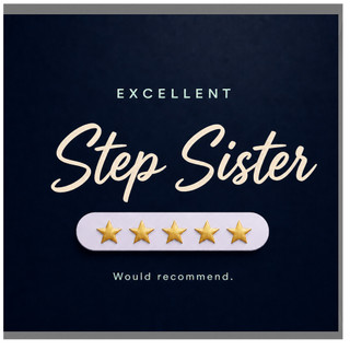 Step Sister Card, Excellent Would Recommend Greeting Card