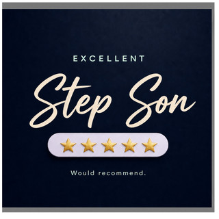 Step Son Card, Excellent Step Son Card, Would Recommend Card