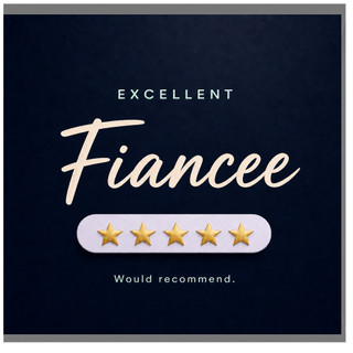 Fiancee Card, Excellent Would Recommend Greeting Card