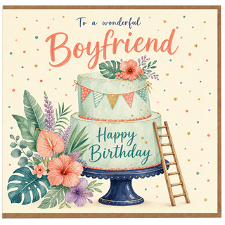 Boyfriend Birthday Card, To a Wonderful Boyfriend Happy Birthday Card