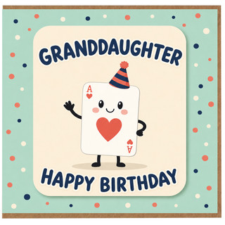 Granddaughter Happy Birthday Card