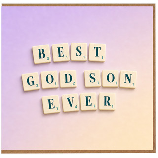 God Son Birthday Card, Best Godson Ever Card