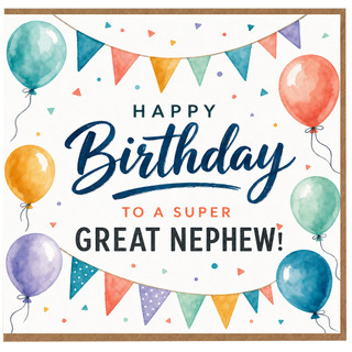 Happy Birthday Card for Great Nephew, Super Nephew Birthday Card