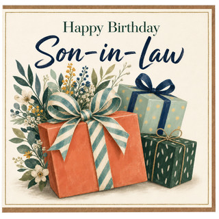 Son - in - Law Birthday Card