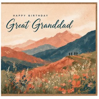 Great Granddad Birthday Card, Happy Birthday Great Granddad Card
