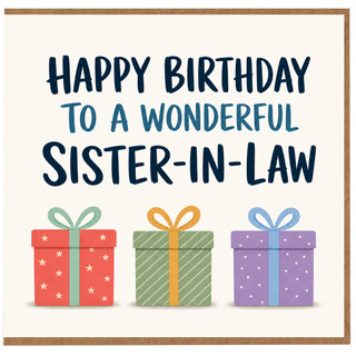 Sister - in - Law Birthday Card, Wonderful Birthday Greeting Card