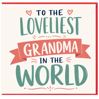 Grandma Birthday Card, To the Loveliest Grandma in the World Card