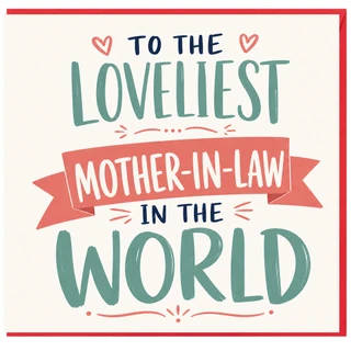 Mother - in - Law Card, To the Loveliest Mother - in - Law in the World Card