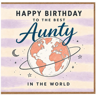 Aunty Birthday Card, Happy Birthday to the Best Aunty in the World
