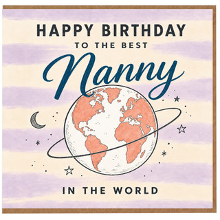 Nanny Birthday Card, Happy Birthday to the Best Nanny in the World