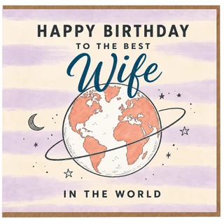 Wife Birthday Card, Happy Birthday to the Best Wife in the World
