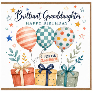 Granddaughter Birthday Card, Brilliant Granddaughter Happy Birthday Card