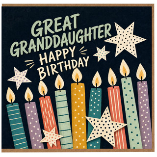 Great Granddaughter Happy Birthday Card