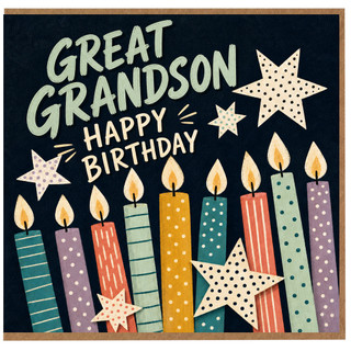 Great Grandson Happy Birthday Card