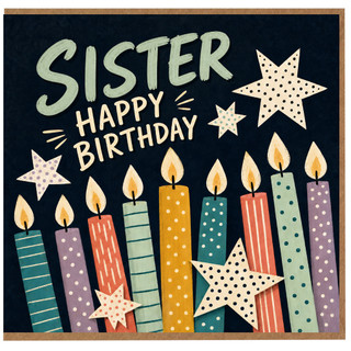 Sister Happy Birthday Card