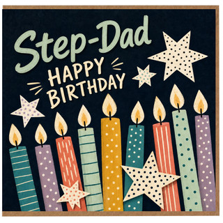 Step - Dad Happy Birthday Card