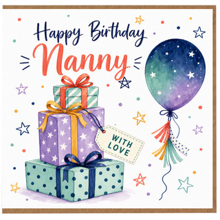 Nanny Birthday Card, Birthday Card for Nanny