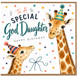 God Daughter Birthday Card, To A Special Goddaughter Happy Birthday Card
