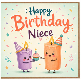 Niece Birthday Card, Happy Birthday Niece Card, Cute Birthday Card for Niece