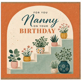 Nanny Birthday Card, For You On Your Birthday Floral Card