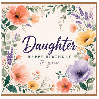 Daughter Happy Birthday Card