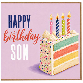 Son Birthday Card, Happy Birthday Son Card