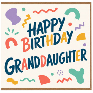 Granddaughter Birthday Card, Happy Birthday Granddaughter Card