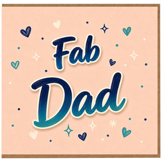 Dad Card, Fab Dad Greeting Card