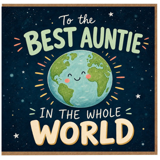 Best Auntie Card, To the Best Auntie in the Whole World Card
