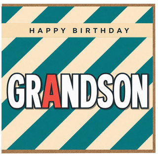Grandson Happy Birthday Card