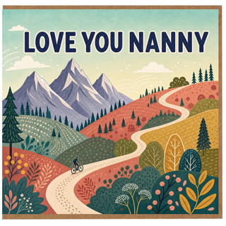 Nanny Birthday Card, Nanny Love You Card
