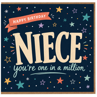 Niece Birthday Card, Nice You're One in a Million Birthday Card