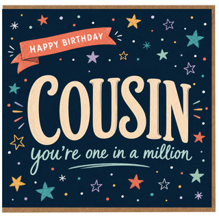 Cousin Birthday Card, You're One in a Million