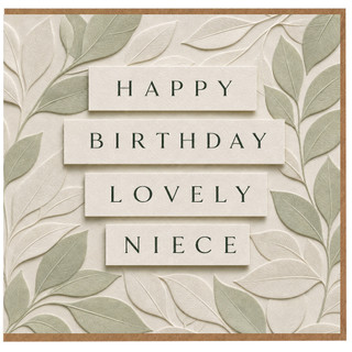 Niece Birthday Card, Happy Birthday Lovely Niece Card