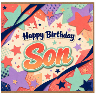 Son Birthday Card, Happy Birthday Son Card