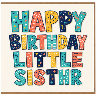 Little Sister Birthday Card