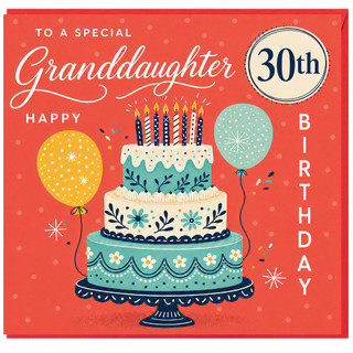 Granddaughter 30th Birthday Card
